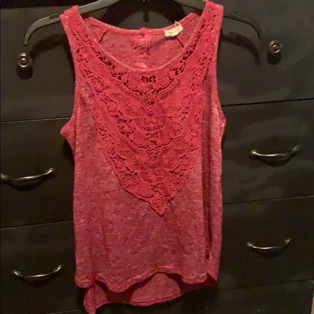 Eyeshadow Pink Lace Tanktop